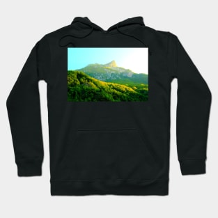 Sibillini mountains with a crest resembling a side face Hoodie